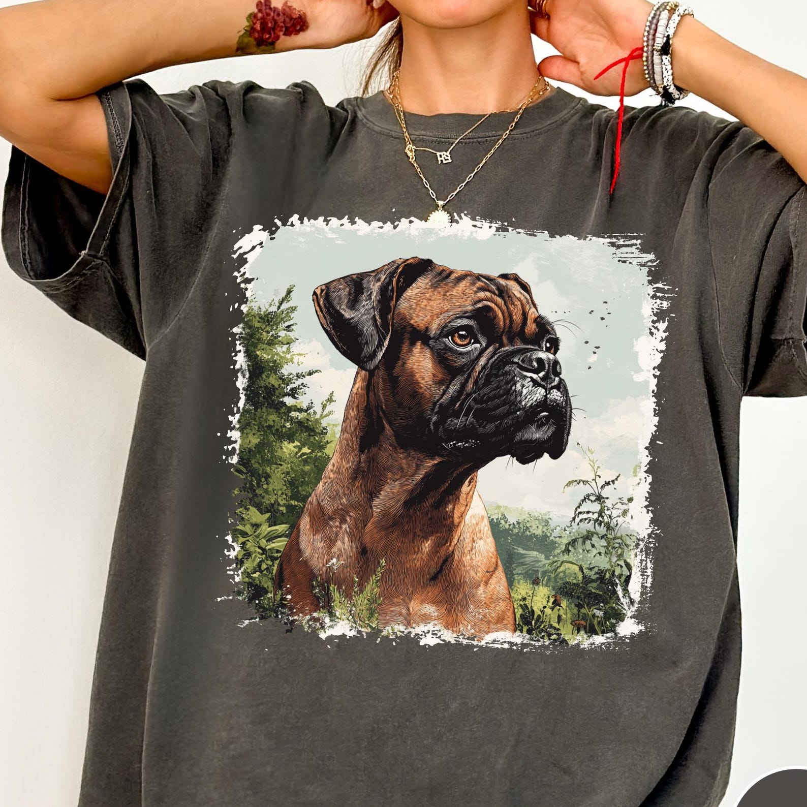 Vintage Boxer Dog Shirt - Comfort Colors® Boxer T-Shirt - Unisex Dog Lover Graphic Tee 2XL