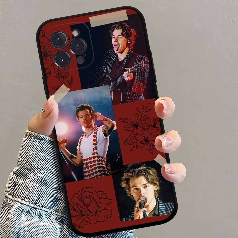 

H-HaRRy Music Styles Black TPU Phone Case Fashion For iphone17 Air 16 15 14 13 12 Pro 11 Pro Max Plus Protective Case iPhone 14 pro