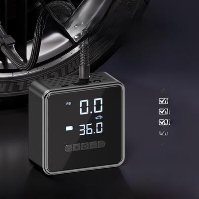 Přenosný hustič pneumatik do auta, Bezdrátová pumpa vzduchového kompresoru s digitálním displejem, 12V dobíjecí elektrická vzduchová pumpa pro auto, kolo, motocykl