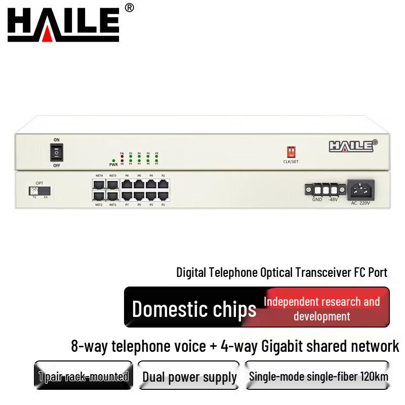 Haile Digital Phone Fiber Optic Multiplexer Series