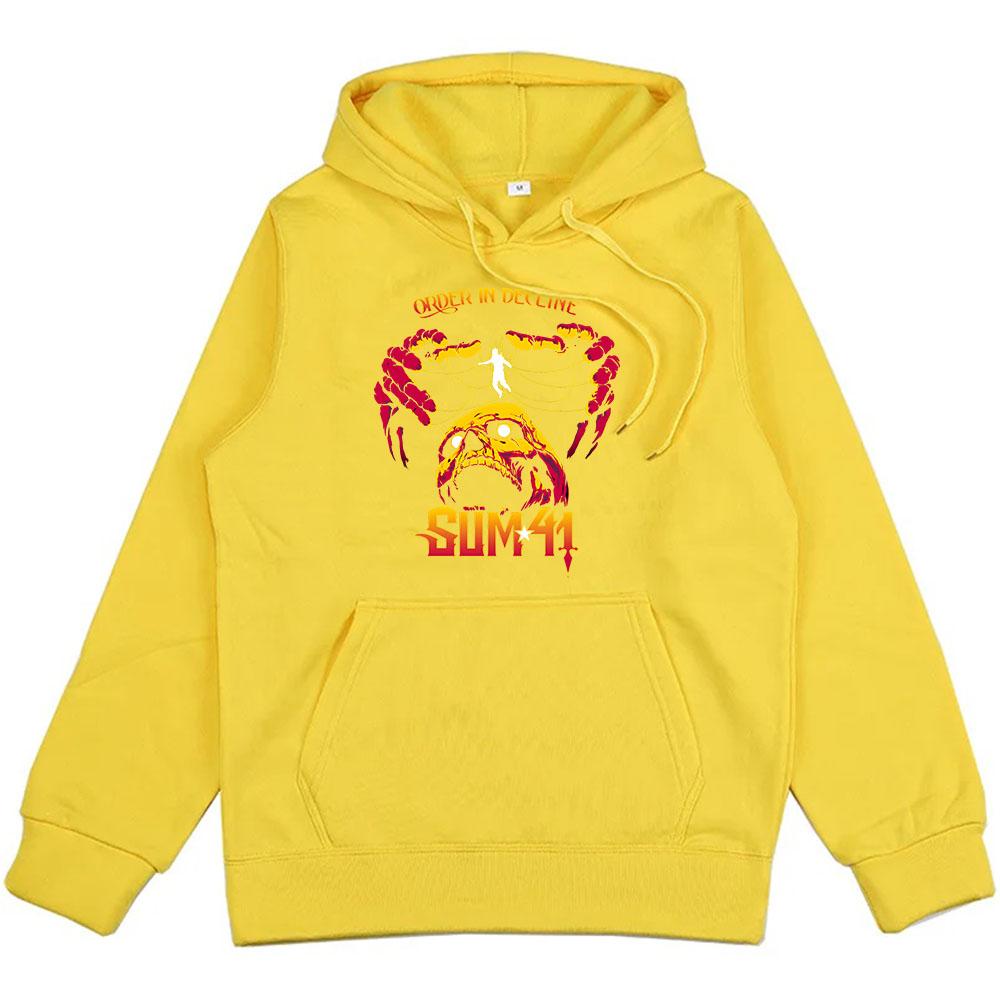 Streetwear Hip Hop Sum 41 Hoodies Skeleton Gothic Graphic Sweatshirts for Winter Hooded Men Women Pullovers Print Hoody