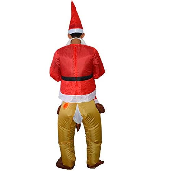 Inflatable Cosplay For New Year Party USB Air Funny Goods Clothes, Christmas, Santa, Deer, Clothes, Disguise, Costume, Kigurumi, Adults, Year-end