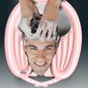 Lavabo Portatile Gonfiabile per Lavare i Capelli Poggiatesta Gonfiabile Incorporato Testa in Su Lavabo per Shampoo