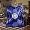 Leeds United Football Print Flannel Blanket Soft Warm Sofa Bed Throw Blanket For Home Office Bedroom