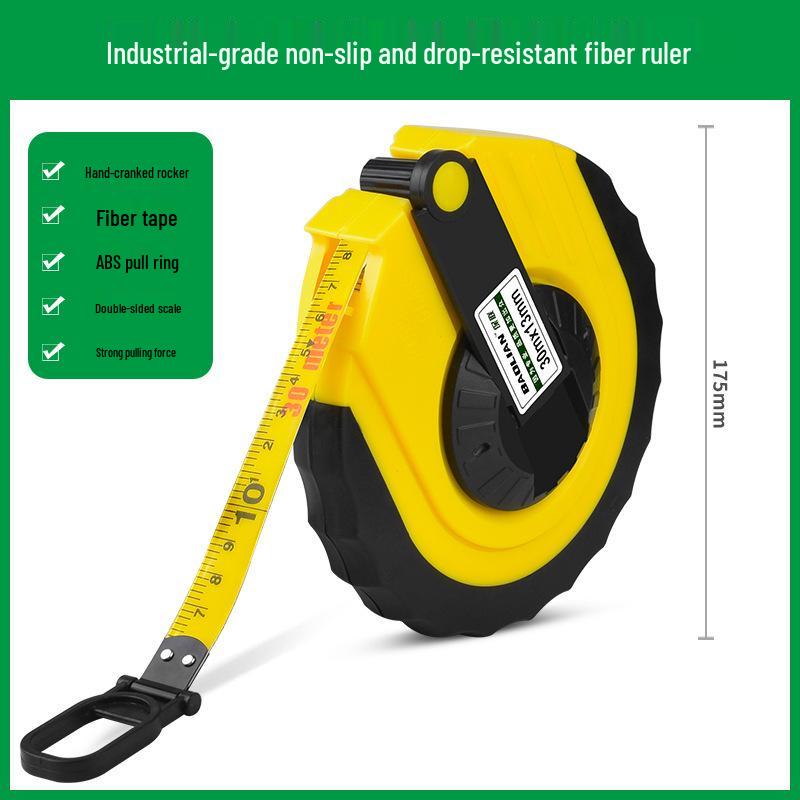 Non-Slip Engineering Cloth Tape Measure: Soft Ruler for 20, 30, 50, 100 Meters