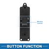X Autohaux Rear Left Side Power Window Switch for Mazda Evolution Window Control Switch