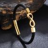 2026 Europe, America, Versatile Fashion Infinite 8-character Bracelet, Men's Jewelry