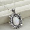 Bohemian Sunflower Moonstone Pendant Necklace Elegant Accessory for Women for Daily Wear & Parties, All-Season  Jewelry