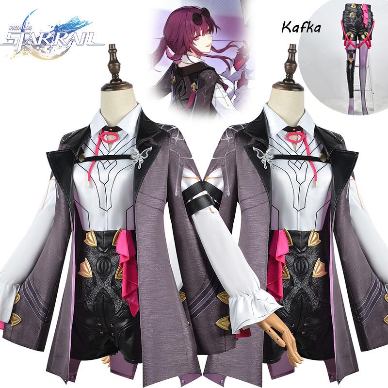 Honkai Rail Star Kafka Game Cosplay Costume Halloween Party Comic Con Up Dress