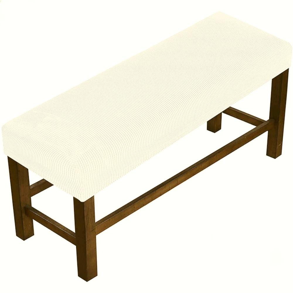 1 Set Solid Colour Pineapple Checkered Home Fabric Bench Cover Non-Slip Full Wrap Elastic Bench Cover Bench Cover