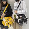 Unisex Unifarbene Nylon Crossbody-Tasche, Große Kapazität Lässige Schulter-Umhängetasche, Leichte Tägliche Reise Brusttasche