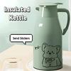Dog Pattern Insulated Kettle Large Capacity Thermal Bottle Thermos Bottle  Student Dormitory