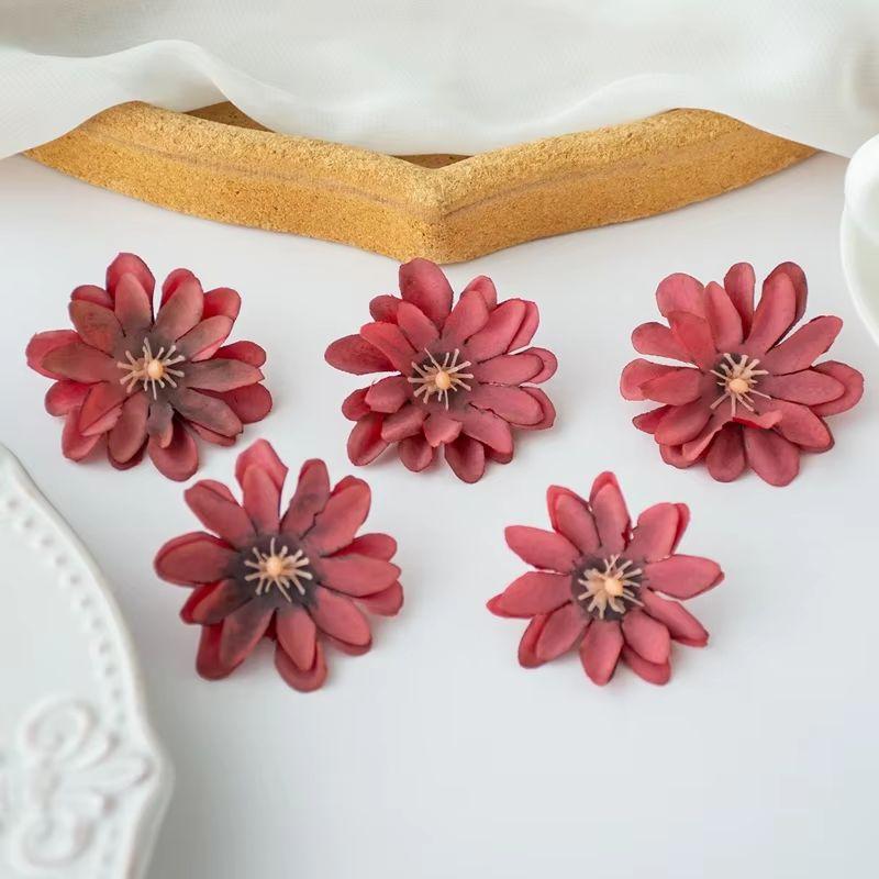 Silk Artificial Flower Chrysanthemum Blossoms Wedding Garden Bridal Bouquet Wreaths Home Vase Table Decor Diy Scrapbook Gift Box