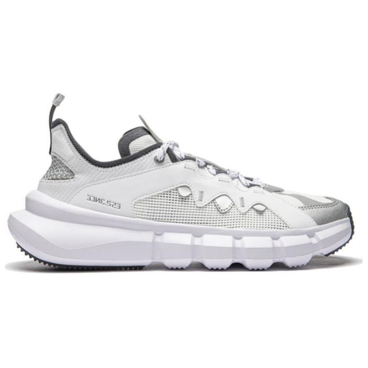 New LiNing Essence 2.3 Cushioning Wear Resistant Low Top Casual Shoes Men's Silver White ABCU021-1