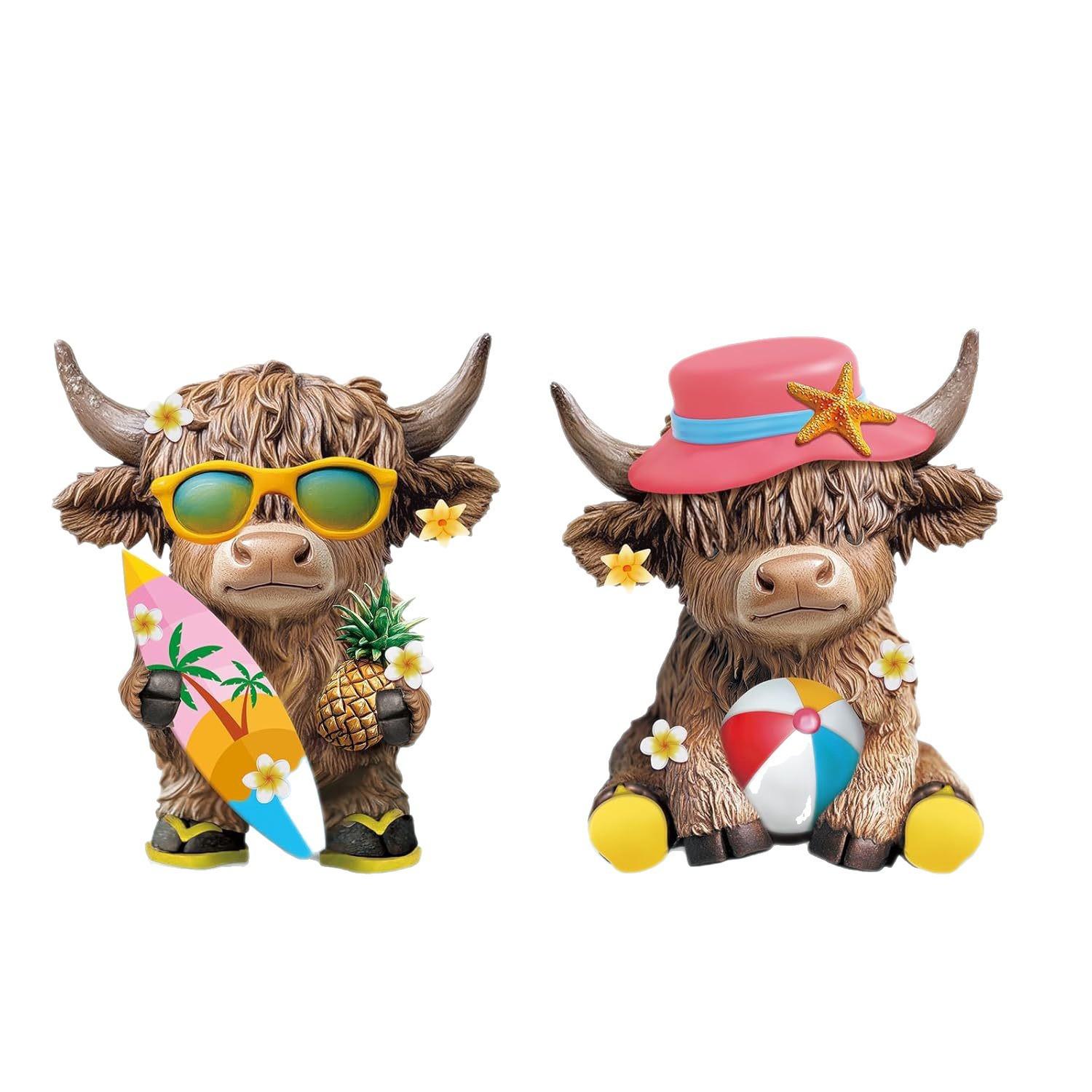 

Статуя коровы Весенний подсолнух Статуя коровы из смолы One Size