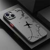 Linienflugzeug Topografische Rückseite Handyhülle Für iPhone 17 Air 16 15 14 13 12 11 PRO MAX MINI 7 8 PLUS XR XS MAX Persönlichkeitsabdeckung