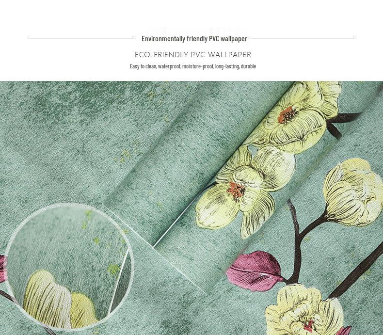 Vintage Style Self-Adhesive Wallpaper for Cozy Home Decor: Thickened American Retro Wall Stickers for Bedroom and Living Room.