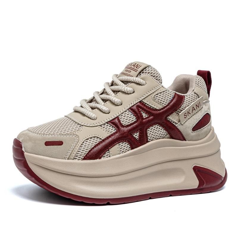 Autumn new casual fashion versatile thick-soled height-increasing small women s shoes lightweight thick-soled women s shoes 34