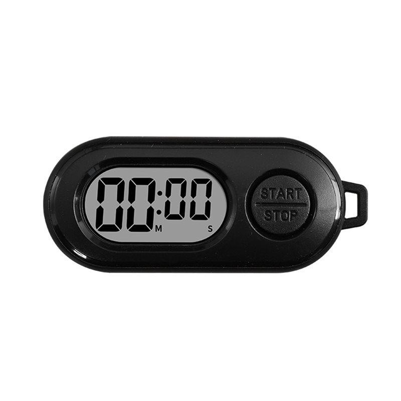 A95D-Keychain Digital Stop Watch With LCD Screen Display Countdown Timer Mini Portable Electronic Pocket Watch For Keys Running чёрный