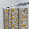 Sunflower Shower Curtainfloral Print Bathroom Decor, Waterproof Polyester Fabric For Home Use, Yellow Flowers Design Size Custom