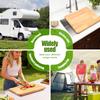 RV Sink Cover Cutting Board Adjustable RV Cutting Boards Wood Camper Chopping Board with Non Slip Adjustable Legs for RV Boats
