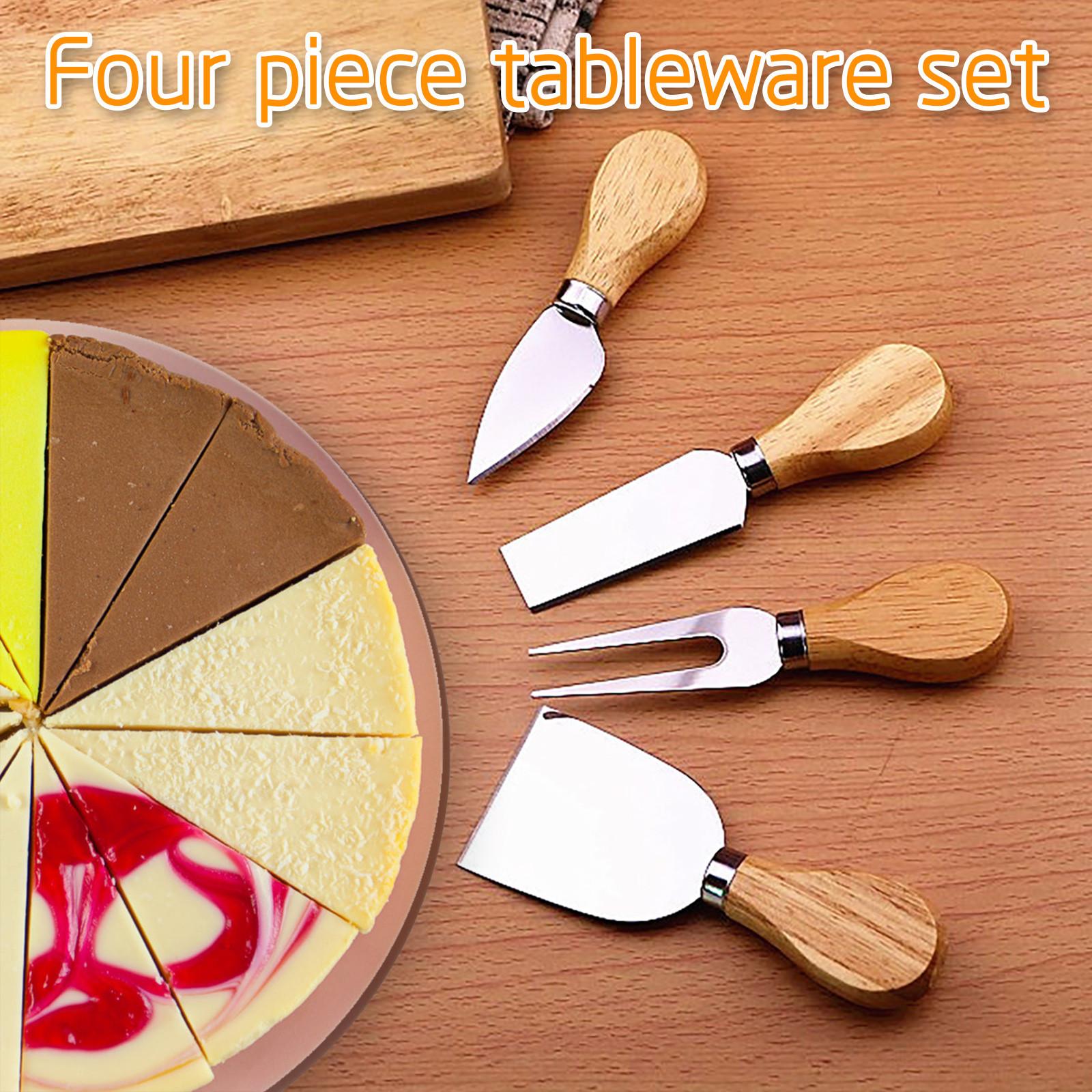 

Stainless Steel Cheese Butter Pizza Handle Four-piece Cheese