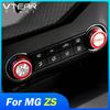 Vtear For MG ZS Car Styling Air Conditioning Volume Knob Decoration Cover Sticker Control Button Ring Frame Accessories Interior Yhge5