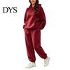 Gym Workout Clothing Women's Two Piece Tracksuit Set, Long Sleeve Hoodie & High Waisted Soft Set Joggers Sweatpants, Casual Sportswear Matching Outfit