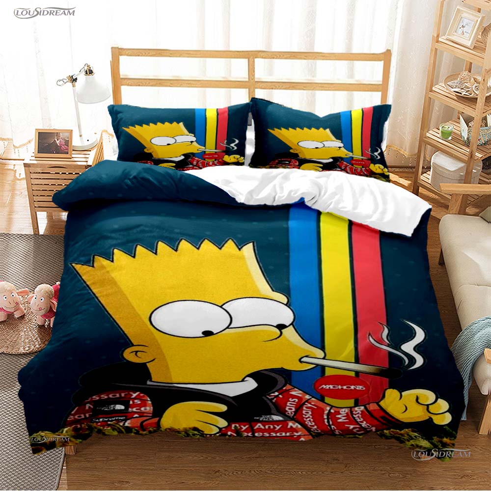 Comforter Carton Funny Casal All Season Comforter Bedding Sets Soft And S Teens Single/Double/Queen/King