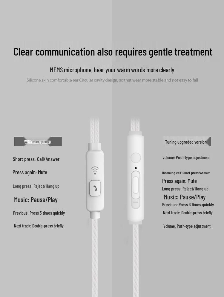 VPB S9 Electroplated Stereo In-Ear Wired Headphones with Microphone