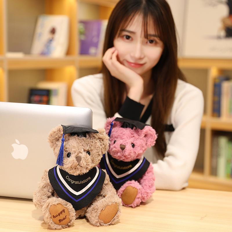 Graduation Dr. Bear Hat Dr. Bear Plush Bear Bachelor Teddy Bear Doll