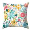 Cushion Cover Soft-touching Wide Application Portable Modern Floral Print Pillow Case Home Decor