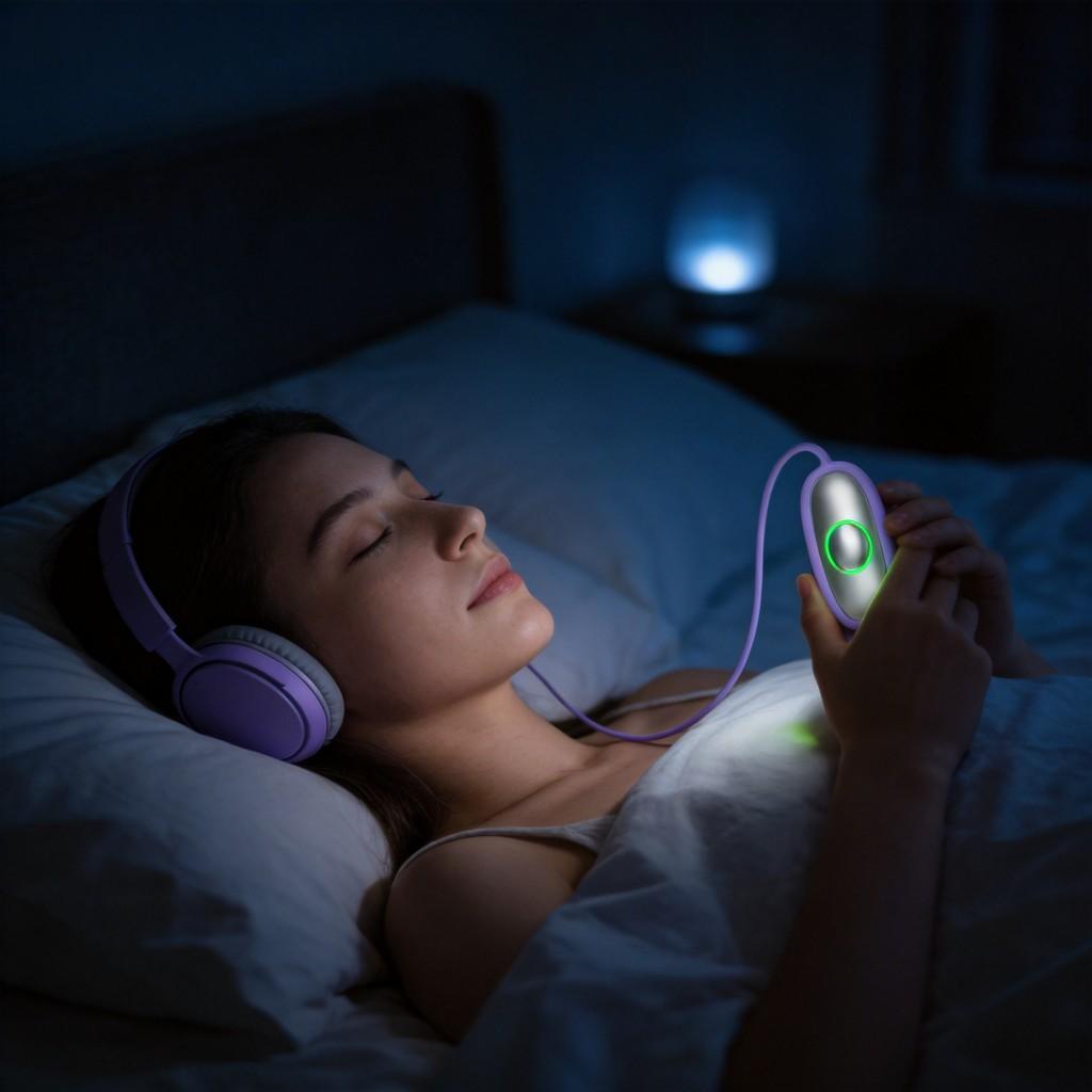 Portable Sleep Aid With Microcurrent Technology For Restful Nights And Stress Relief