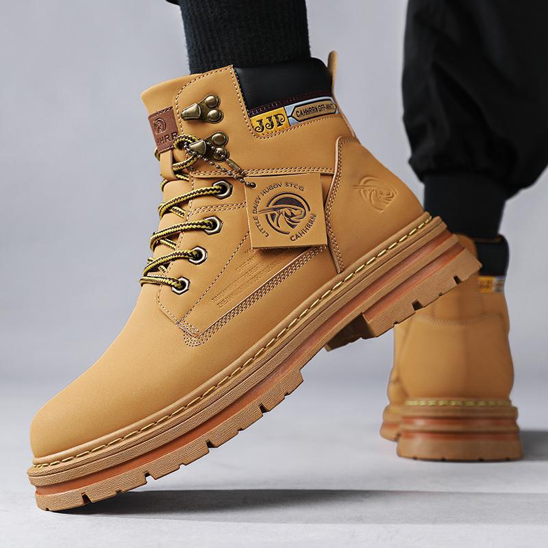 Autumn and winter Martin boots men's 2025 new men's shoes high-top British style tooling boots men's casual big head trendy boots