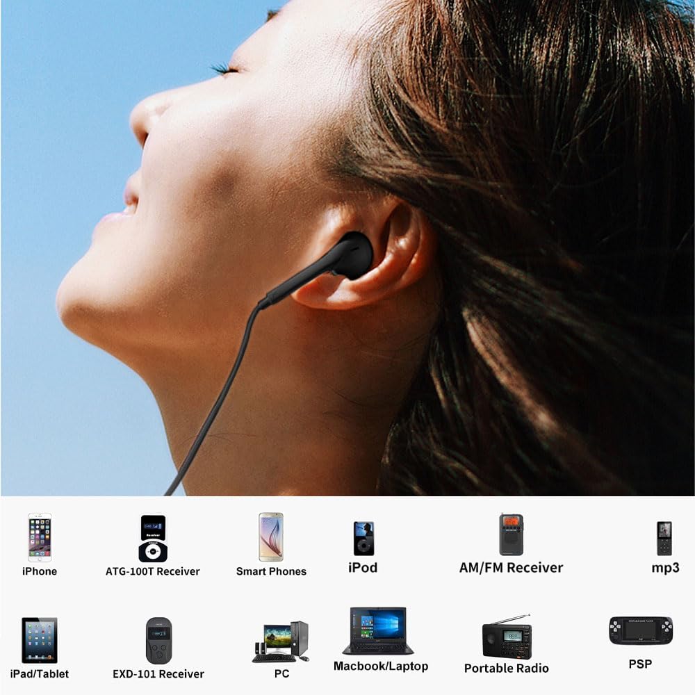 With Usable In Both Left and Right with Remote Straight Single-ear Earphone, 3.5mm Jack, Mono, In-ear Type, Microphone, Ears, JIAYJP, Wired, Control,