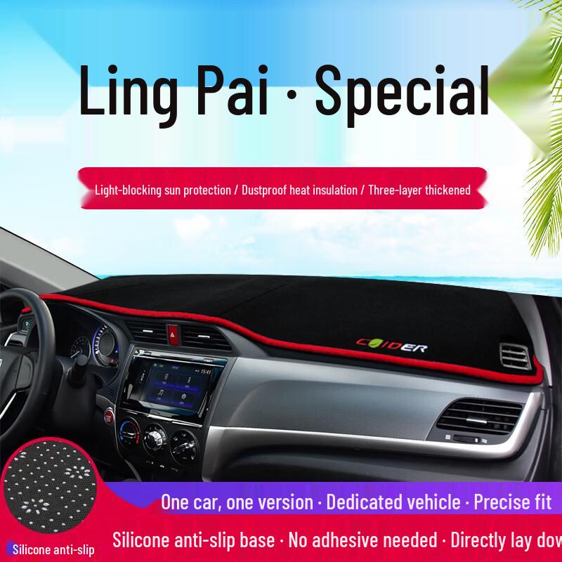 Sunshade Pad for GAC Honda Lingpai Dashboard: Heat Insulation & Sun Protection Interior Decor.