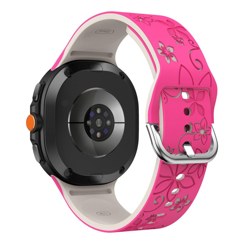 Engraved band for Samsung Galaxy Watch 8/8 classic Silicone Bracelet correa Galaxy Watch 7/FE/6/5/4 Classic/5 Pro No Gaps Strap