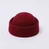 Cappello a scatola medica francese retrò in lana Hepburn autunno e inverno berretto letterario da ricchi vecchi cappello da hostess cappello a cilindro europeo e americano