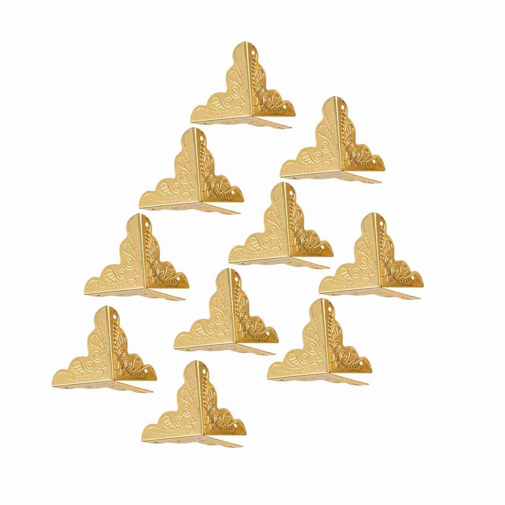 12 stücke Holz Box Schmuck Geschenk Fall Ecke Dekorative Protektoren Eisen Rand Abdeckung Schutz