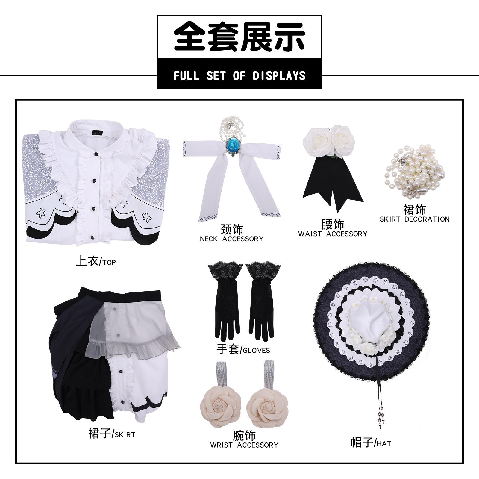 Magical girl witch trial cos costume magic cut big witch moon snow cosplay game anime costume XS