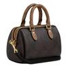 Coach Rowan 18 Top-Reißverschluss Leder Schulter Crossbody Tote Klein Damen Tan