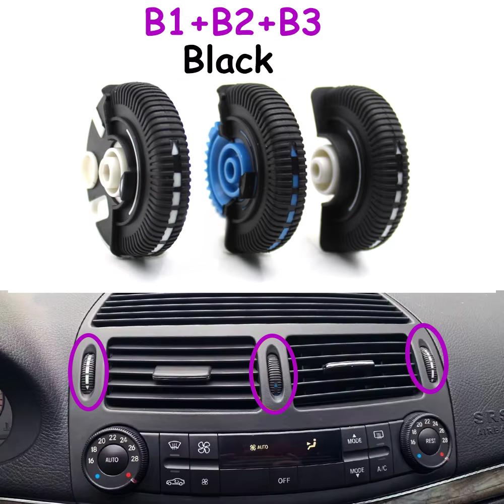 W211 2/3PCS Front Left Right Air Conditioner Ac Vent Base Roller Knob For Mercedes Benz E Class 2003-2008 E230 E280 2118300054