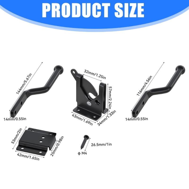 Easyly Install Anti Rusts Fence Fastener Weatherproofed Carbon Steel Latches For Patios Gate DIY Projects