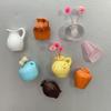 8Pcs Mini Resin Vase Refrigerator Magnet Home Office Kitchen Locker Fridge 3D Miniature Flower Vase Magnetic Decor Ornament