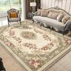 European Style Luxury Carpet Living Room Flower Pattern Decoration Bedroom Large Rugs Sofa Area Non-slip Easy Clean Floor Mat