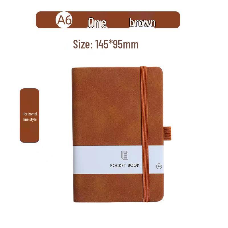 A7 Student Pocket Notebook: Elastic Closure, Portable Journal, Simple Ins Style Diary