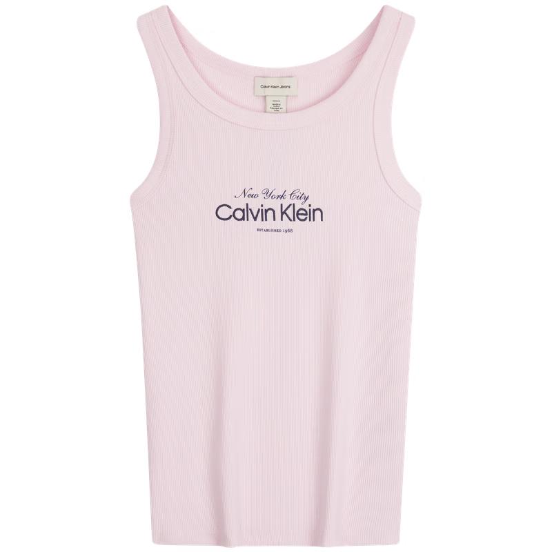 Calvin Klein Jeans Women's Ribbed CK Embroidery Tank Top