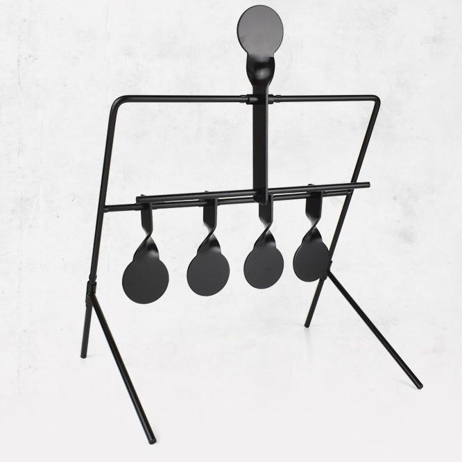 Cross-Border 4+1 All-Metal Outdoor Automatic Target Wind Chime for Shooting Practice