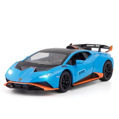 1/24 Scale Lamborghini Huracan STO V10 Supercar Model Alloy Die Cast Vehicle Model Home Interior Collection Decorative Ornaments Gift