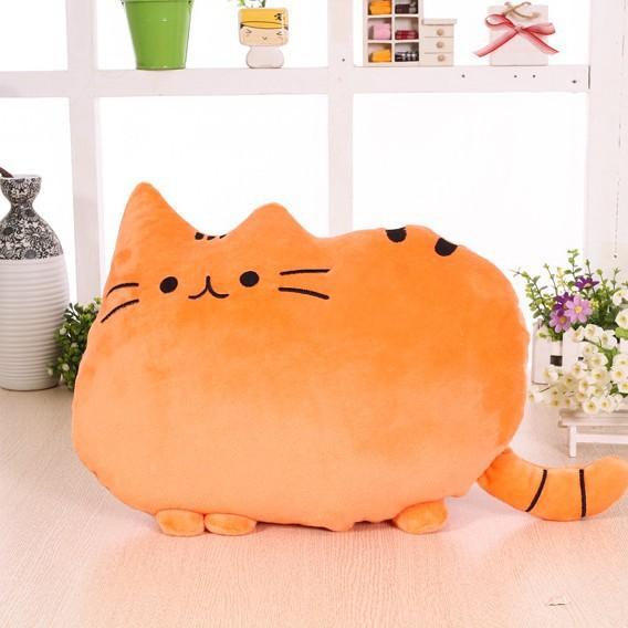 40*30cm Creative Home Decoration Hug Pillow Sofa Headboard Cushion Meow Man Pillow Big Face Cat Cartoon Biscuit Pillow Festival Friend Birthday Gift